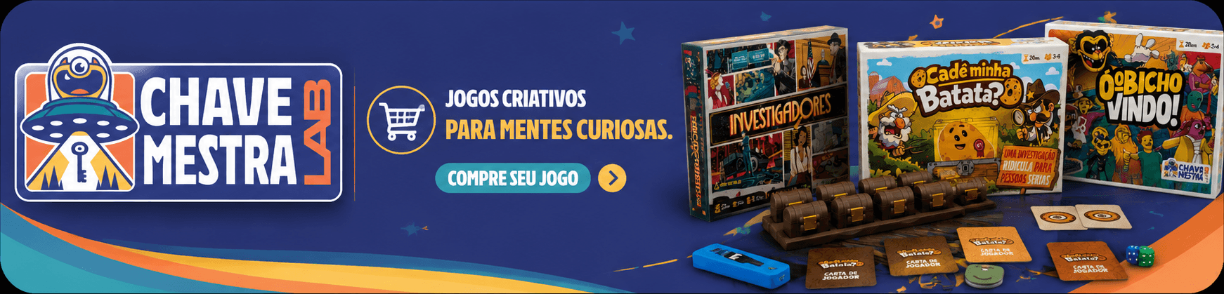 Chave Mestra Lab — jogos criativos para mentes curiosas